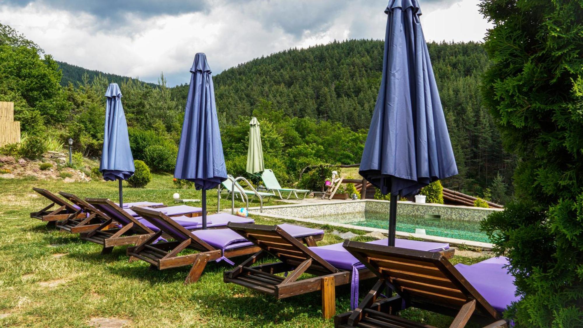 Панорама Хаус Лещен И Еко Къщи Дървена И Землянка Exterior foto