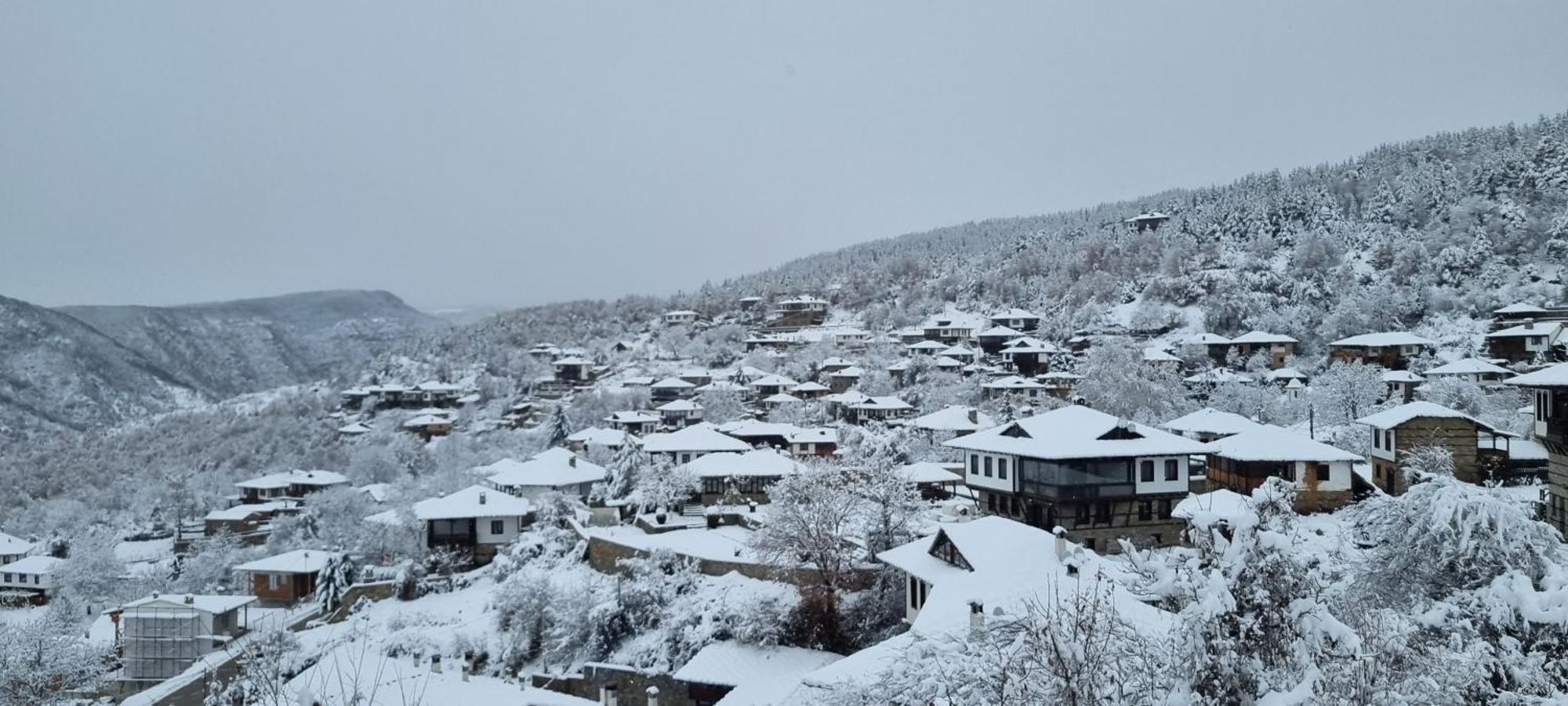 Панорама Хаус Лещен И Еко Къщи Дървена И Землянка Exterior foto